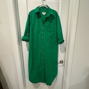 Anthropologie Soren Long Sleeve Shirt Dress by Maeve Small